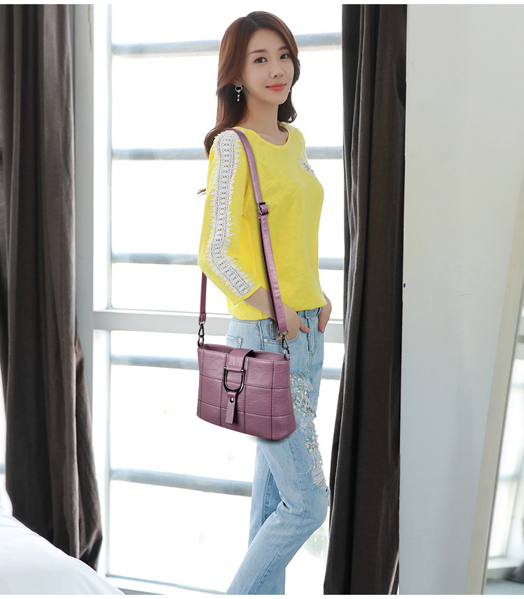 Korean version PUShoulder bag (Taro purple)NHPB0324-Taro purple