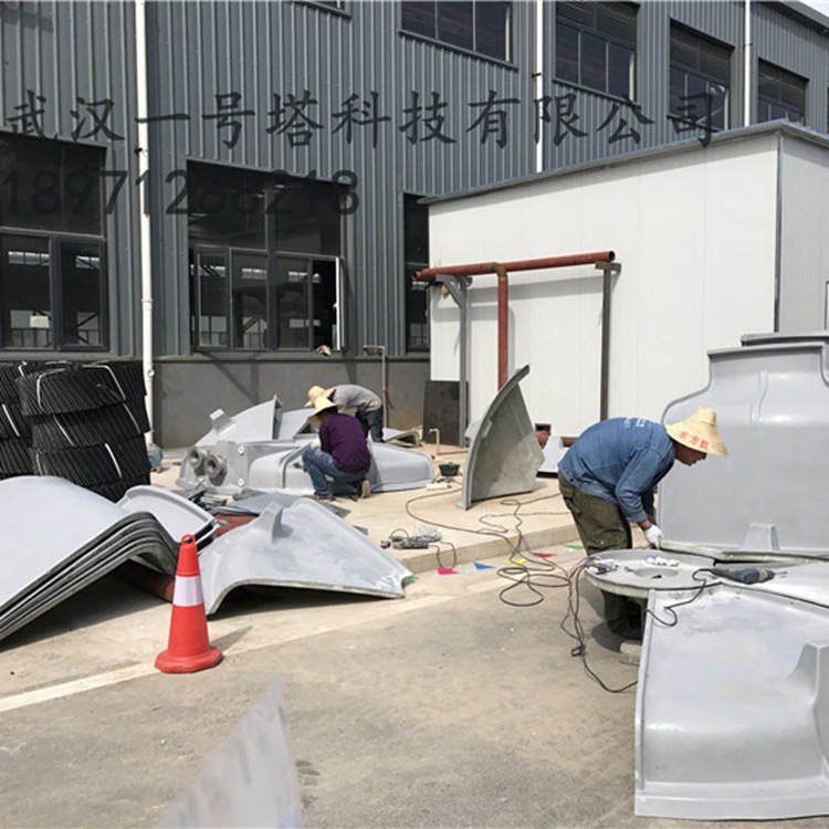 湖北武汉实力厂家圆形玻璃钢逆流式冷却塔工业高温冷却塔