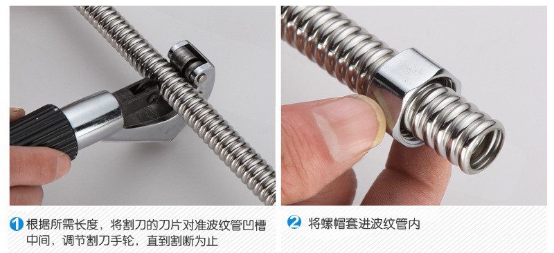 The plumbing manufacturer supplies new 201 stainless steel corrugated pipe toilet basin faucet metal hose wholesale undefined