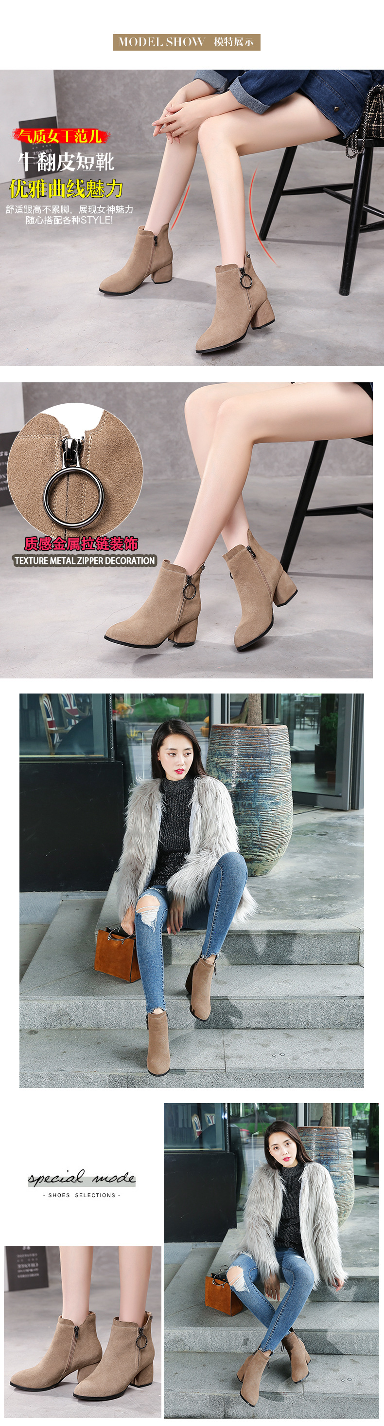 Bottes femme MINGFANG en En cuir - Ref 3355118 Image 13