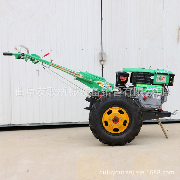 小型农用种植旋耕机 柴油手扶犁地松土机 家用手扶拖拉机03