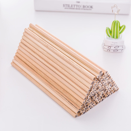 Log Pencil Eco-friendly Writing Continuous Children's HB Pencil Primary School Student Learning Office Sketch Pen Kindergarten Supplies T