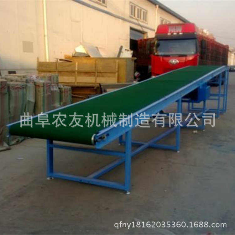 手动升降输送设备 粮食装货皮带机加工