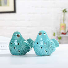 厂家批发 欧美小鸟陶瓷摆件 创意家居客厅公司工艺装饰礼品