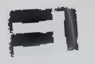 批发LED遮光纸 LCE屏遮光纸 加工定制数码产品电子PVC配附件直销