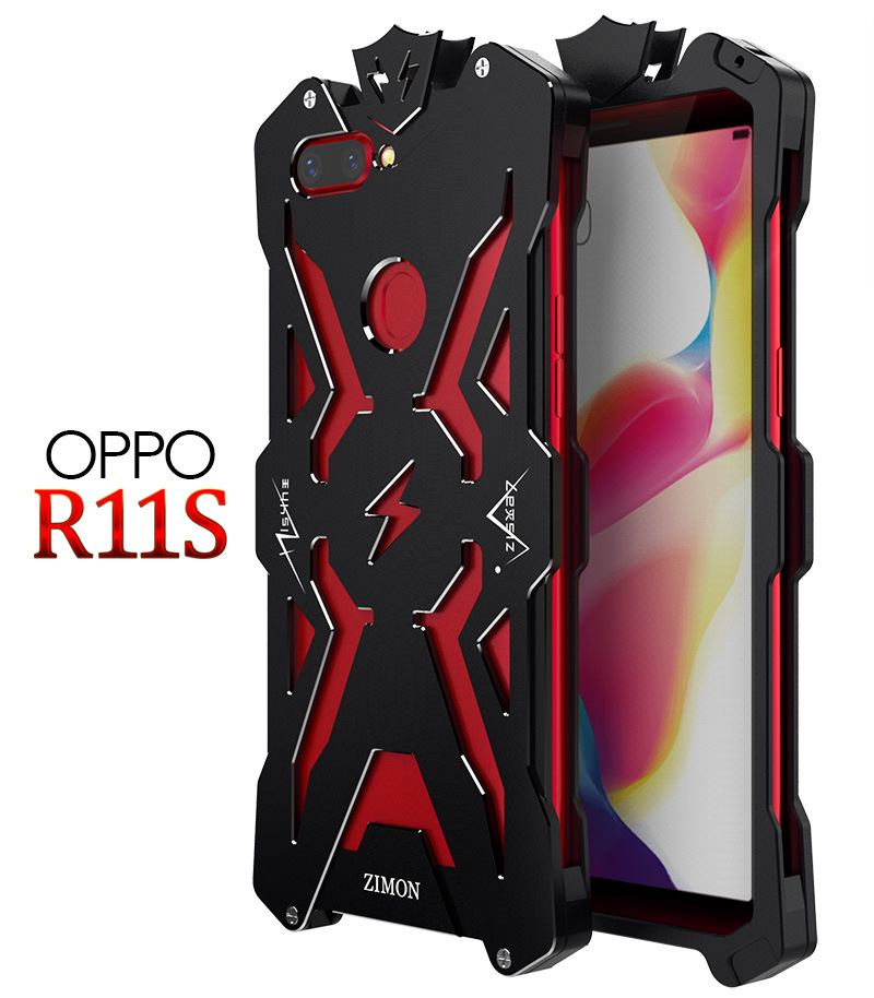 SIMON THOR Aviation Aluminum Alloy Shockproof Armor Metal Case Cover for OPPO R11s