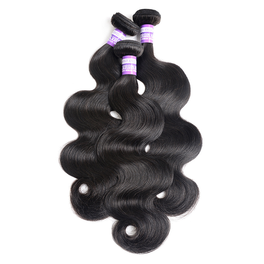 8A Peruvian Virgin Hair Body Wave Bundles Virgin Human Hair Bundles Peruvian Hair Weave Natural Color