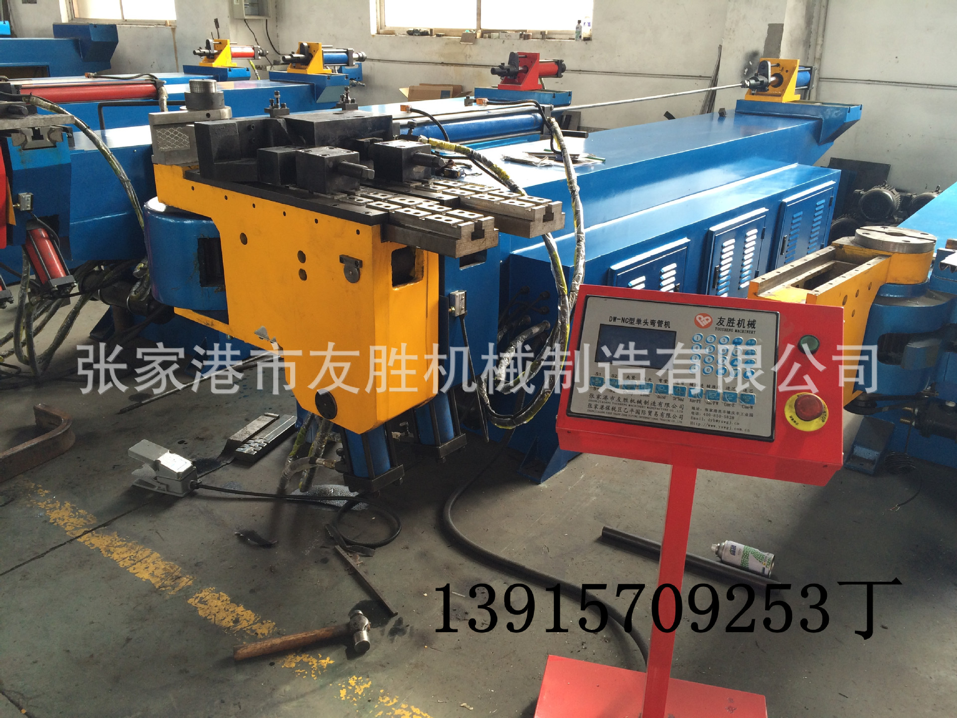 厂家供应弯管机 DW-89NC 液压弯管机不锈钢钢管弯任意角度加工
