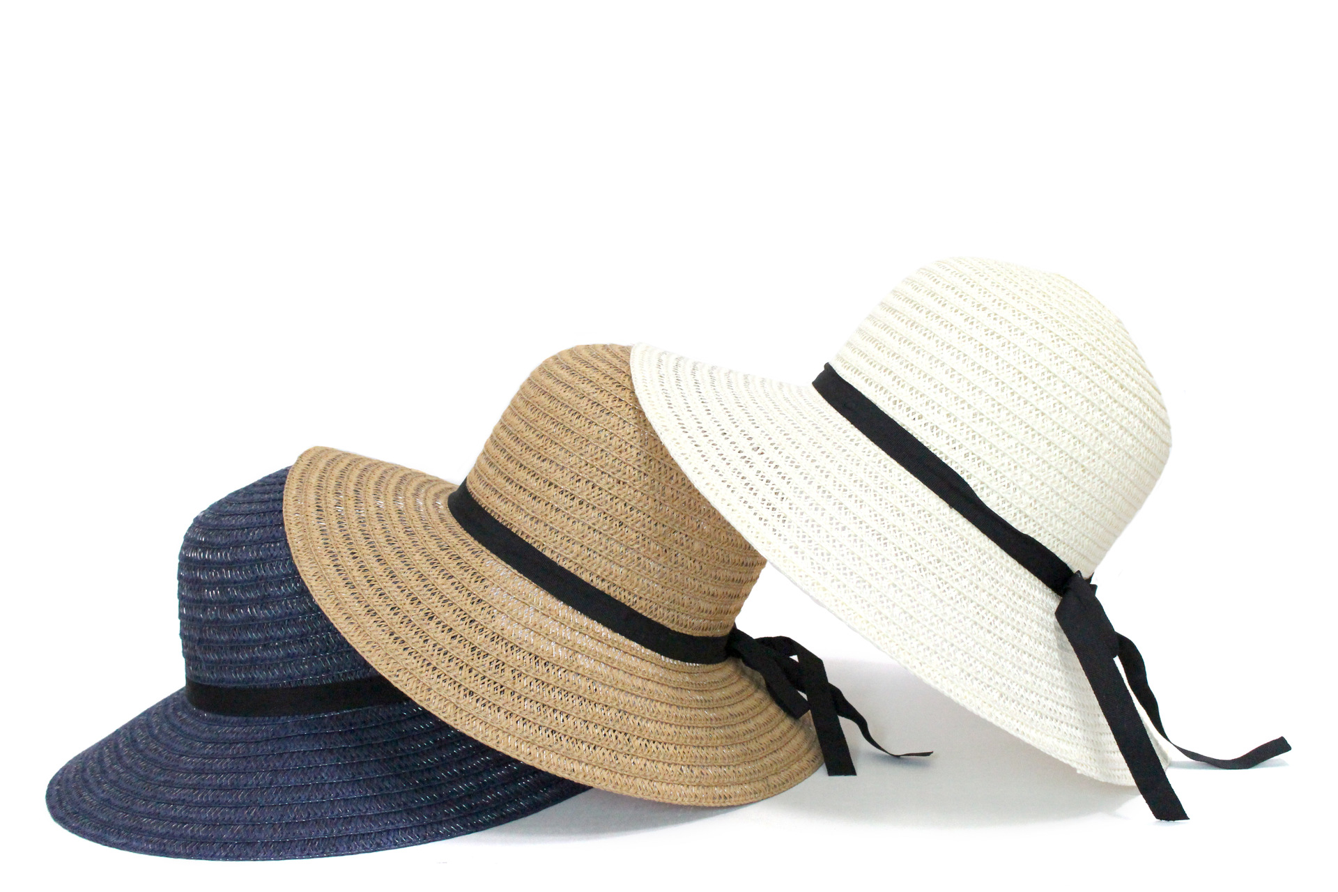 Moda Nueva Playa Paja Sol Mujer Ancha-sombrero De Ala display picture 1