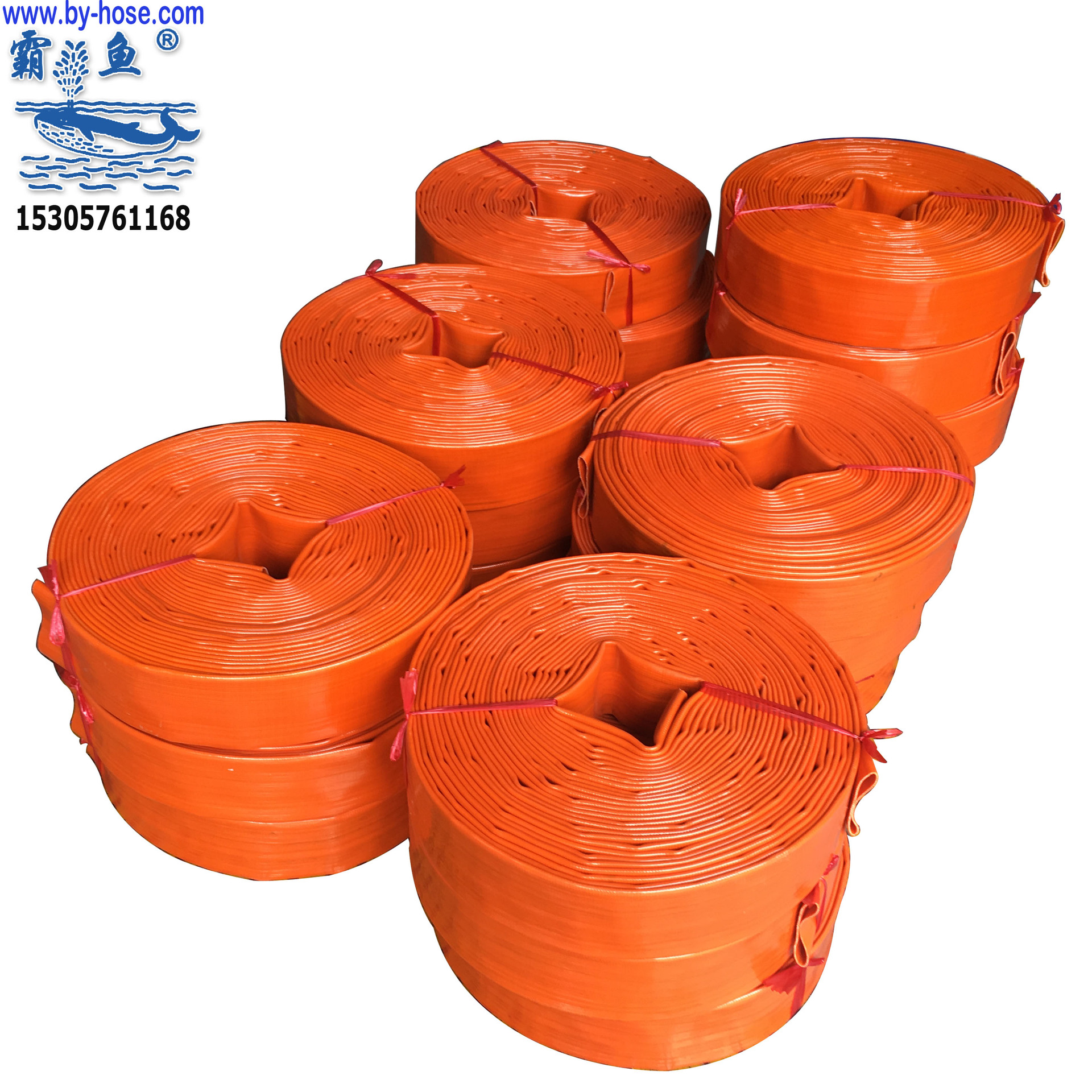 供应霸鱼2寸高压耐磨pvc管排水管农用水带 50内径PVC管