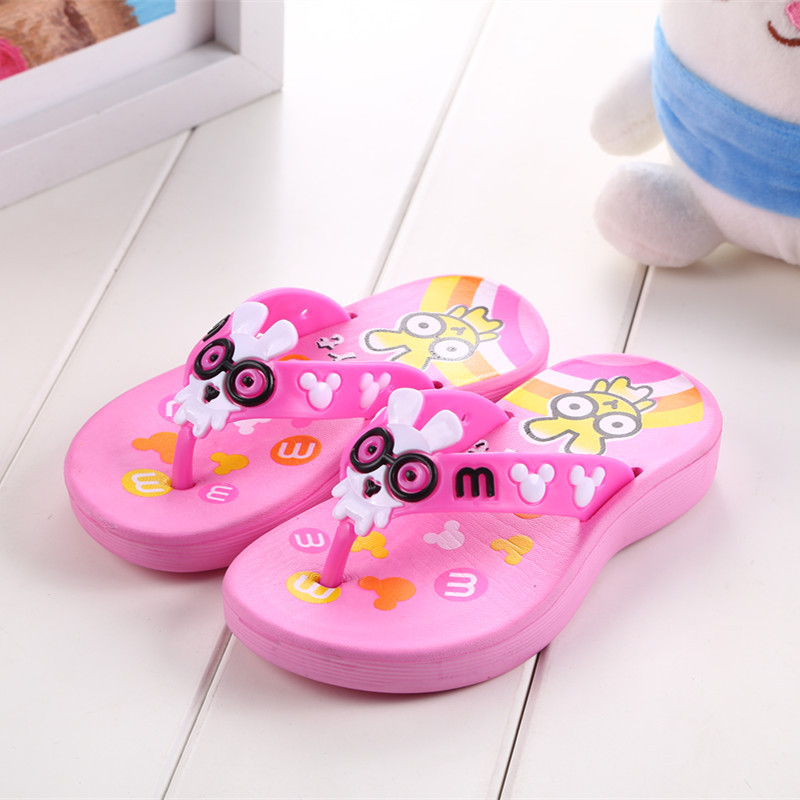 夏季新款儿童宝宝人字拖鞋小童中童男女孩加厚人字凉拖鞋批