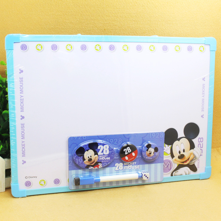 Cartoon Mickey Minnie children magnetic write study Drawing board Whiteboard With a pen Magnetic nail Graffiti Drawing board wholesale