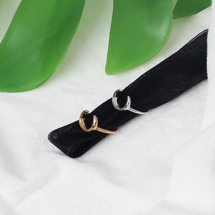 Metal Material Wholesale Fashion Arc-shaped Horns Moon Ring