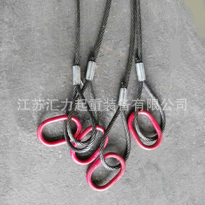 厂家直供 4肢钢丝绳吊具、起重吊具8t3m、压制吊索具5t3m