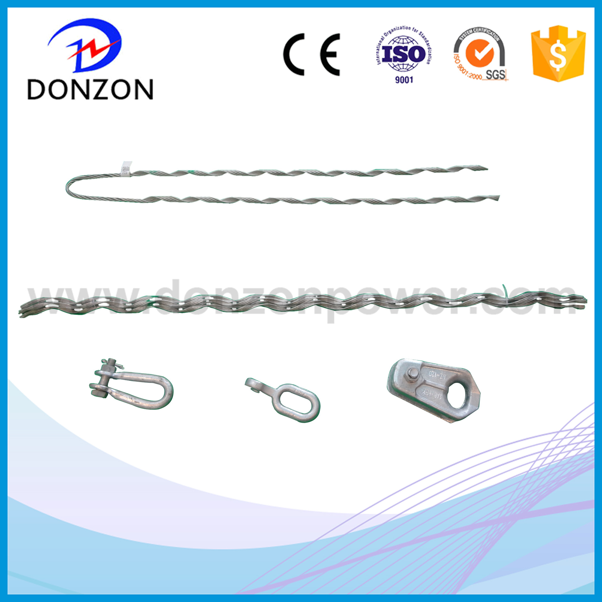 出口型OPGW光缆用耐张线夹及光缆铁附件    ONY-1280预绞丝