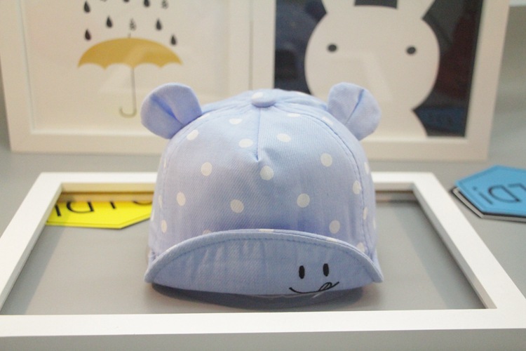 Children Unisex Cute Polka Dots Bear Baseball Cap display picture 1