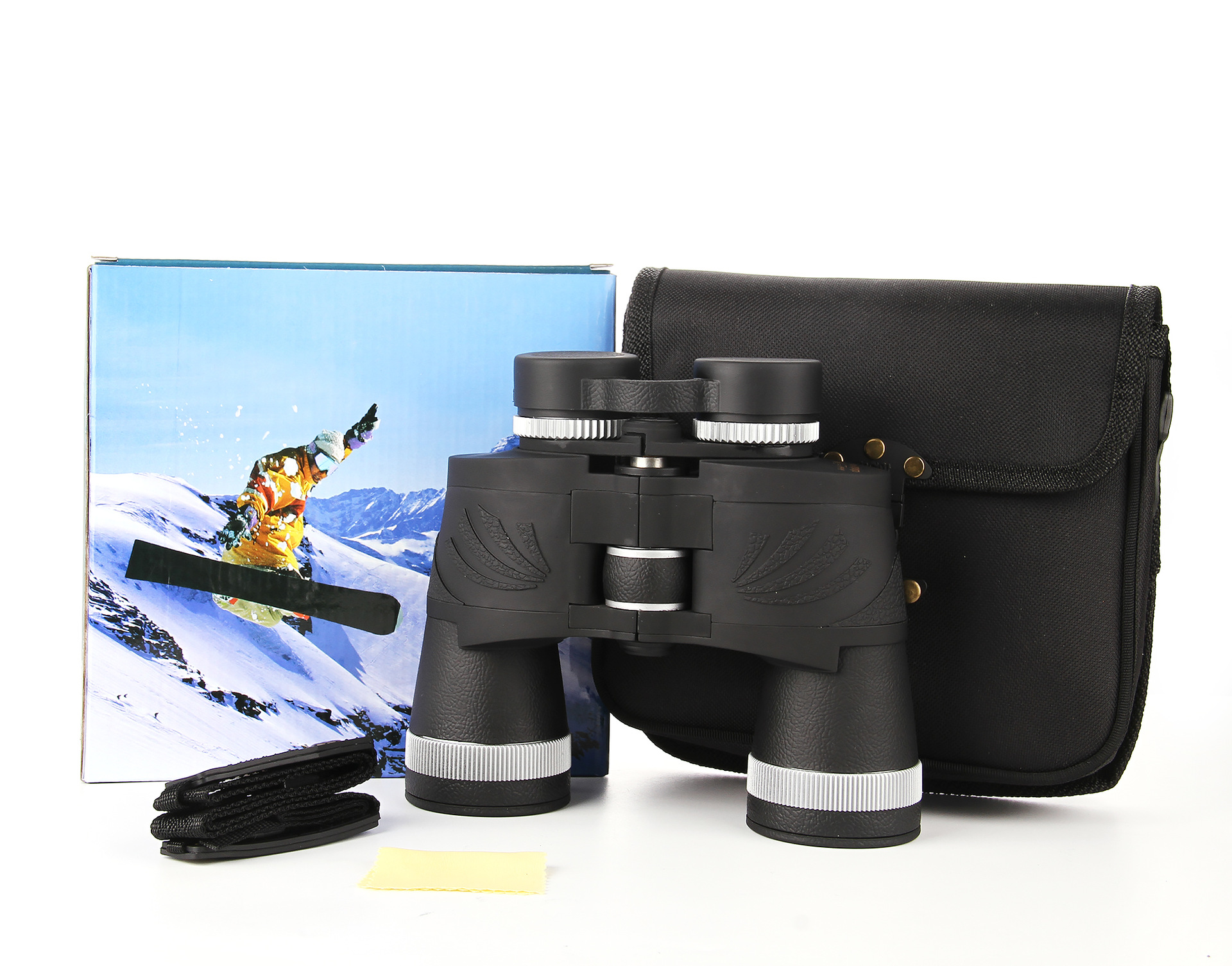 840WA双筒手持望远镜 高倍高清户外防滑大目镜 生活防水户外用