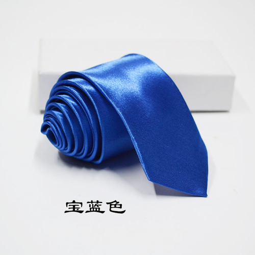 Tie New Korean version narrow 5CM British solid color casual group professional wear tie manufacturer wholesale