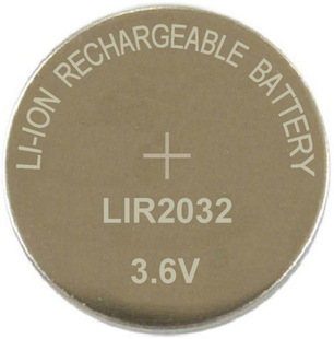 LIR2032紐扣電池 3.6V 2032充電電池 LIR2032紐扣充電鋰電池 環保