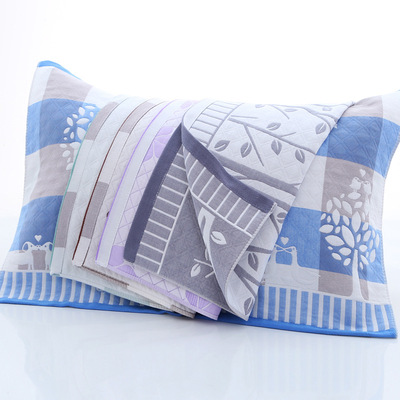 廠家直銷加棉紗布枕巾成人枕巾清爽透氣柔軟批發網銷支持壹件代發