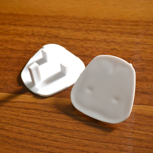 Japan KM.1037 British plug protector (pack of 5) for home safety prevention against electric shock for young children
