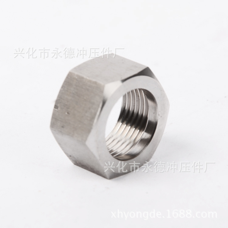 专业加工非标外六角螺母 CNC电脑全自动数控车床加工件 拉伸件