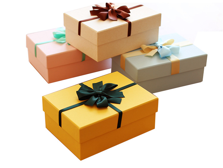 婚庆喜糖盒 糖果色礼盒 特大号礼品盒包装盒 丝带高档礼盒 新款