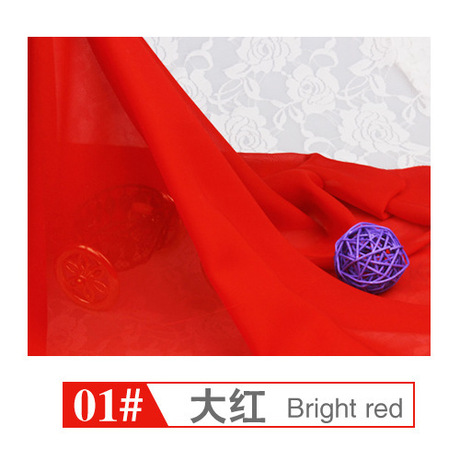 111 màu tại chỗ vải georgette vải voan quần áo cưới Hanfu vải voan Voan