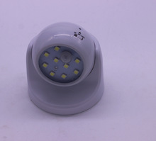 新款 360度旋转感应灯 小夜灯电池小夜灯 光控人体感应灯