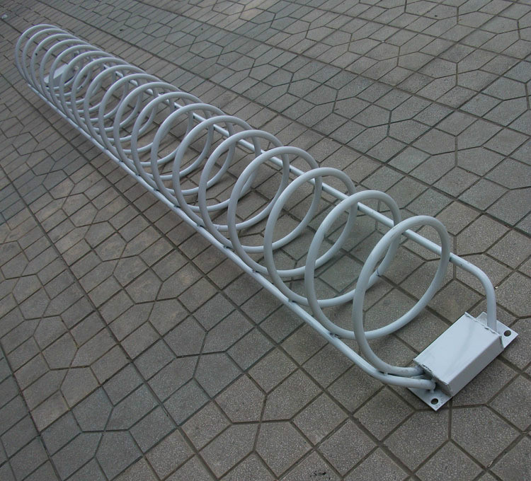 自行车 电动车 停车架 圆笼型螺旋型自行停车位公共自行车停车架