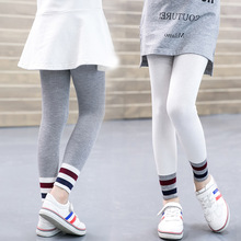 秋款精品女童条纹打底裤 学院风儿童休闲修身韩版打底裤 精包装