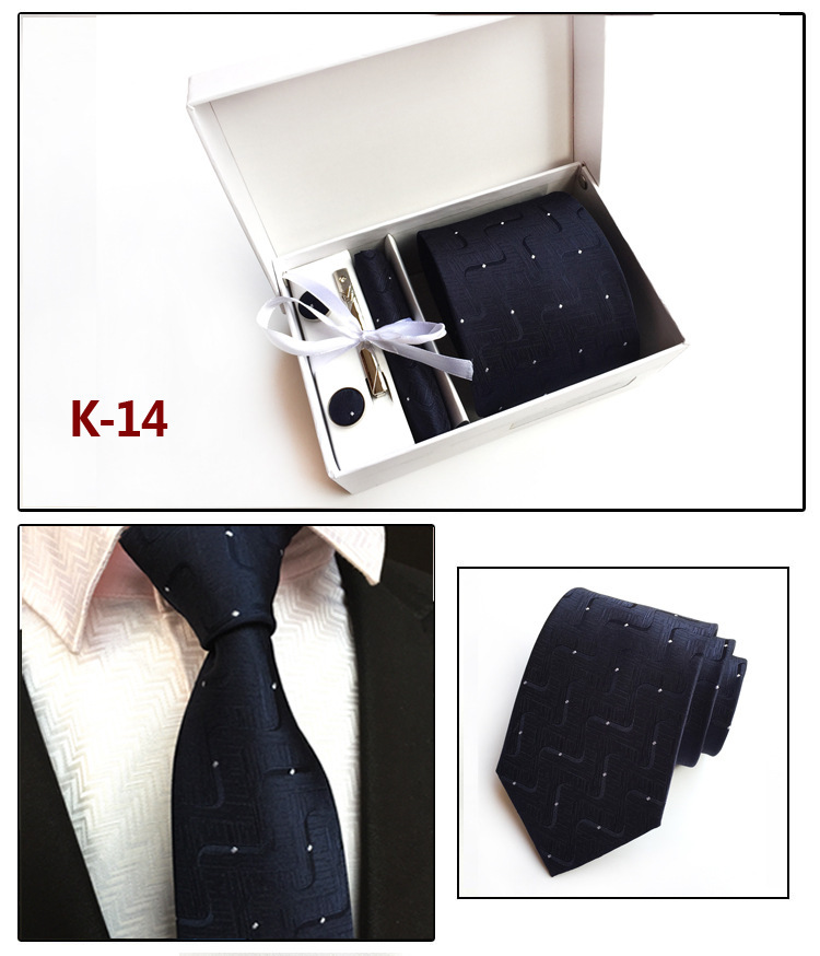 Factory Wholesale Men's Tie Spot Gift Box 6 Pieces Set Team Necktie Business Formal Wear Tie display picture 14