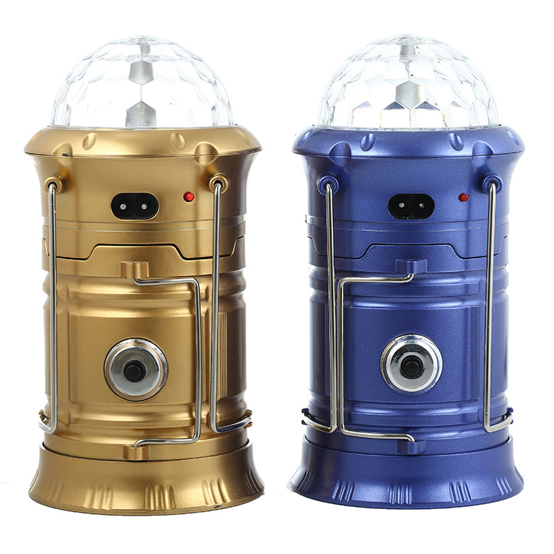 5801马灯 LED露营灯七彩太阳能充电野营帐篷灯 星空灯厂家批发|ms