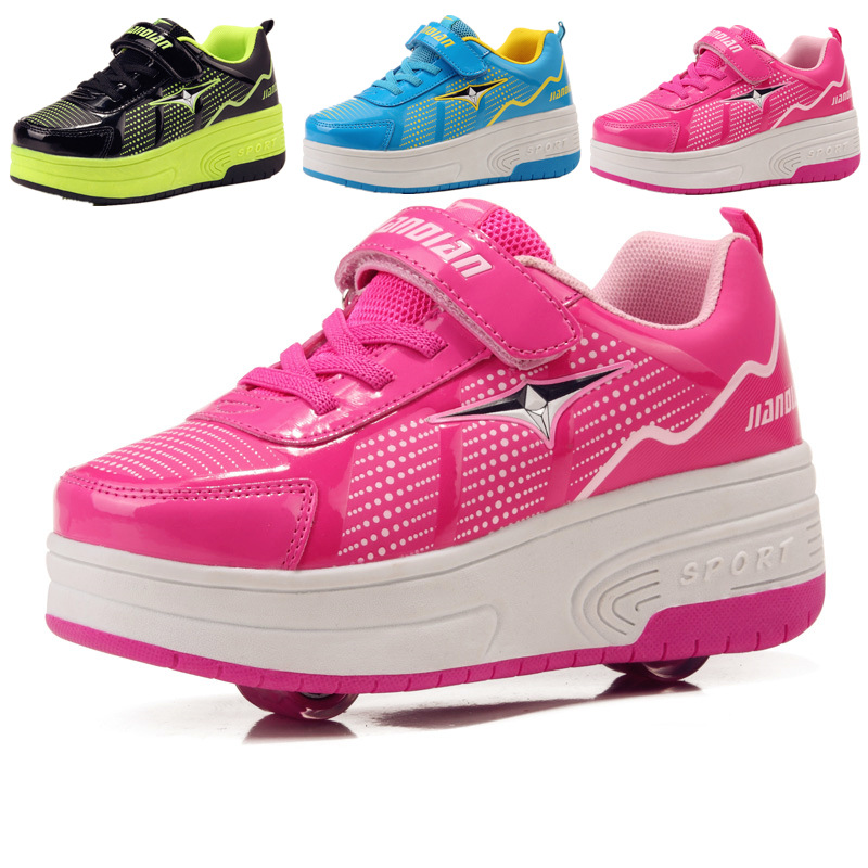 Cross border Source of goods Heelys Two wheels the skating shoes men and women Children's shoes Baozou shoes factory Direct selling On behalf of