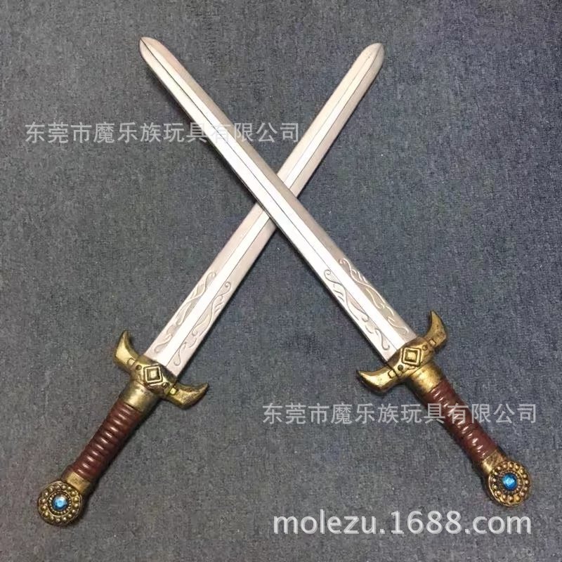 儿童盾牌玩具刀剑批发 影视舞台道具 PU仿真兵器COS动漫刀剑武器|ru
