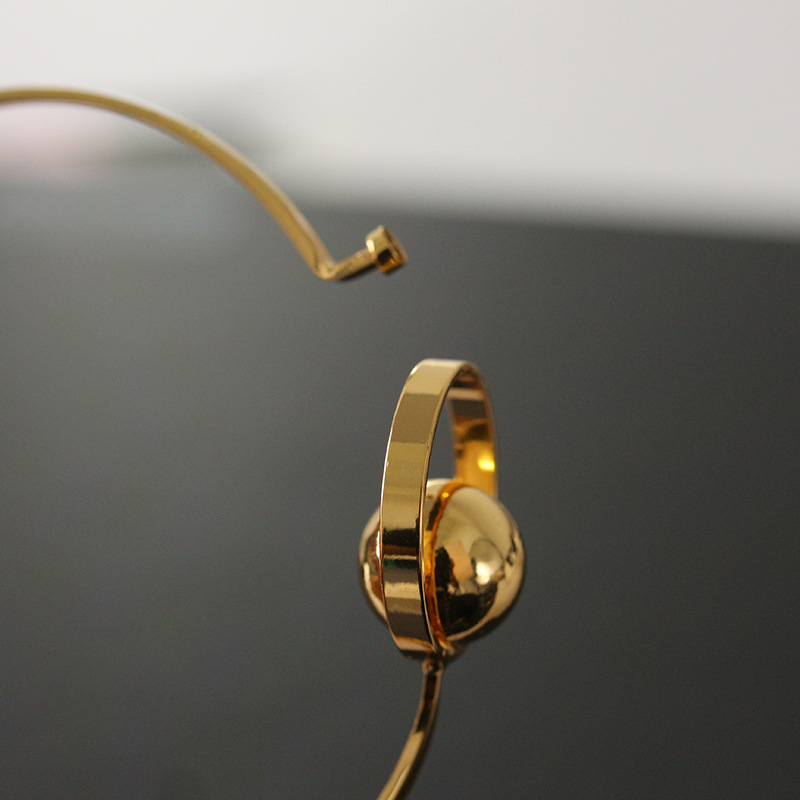 Elegant Fashion Circle Ball Geometric Bracelet Metal Unisex Bracelet