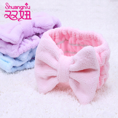 Manufactor Direct selling Wash one's face Headband bow motion Hair hoop Facial mask Hair band Makeup Headband thickening Turban