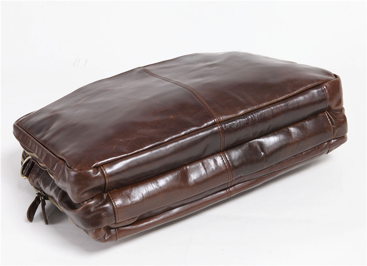 Cowhide Business Briefcase Image 8