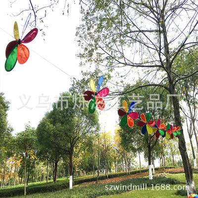 厂家直销 六彩串风车  户外串式风车  商场公园活动节日装饰|ms