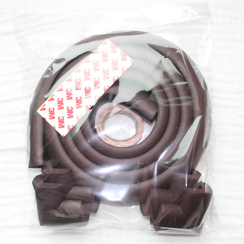 Thickened 2-meter anti-collision strip plus four anti-collision corners baby table side protective strip protective corner set combination
