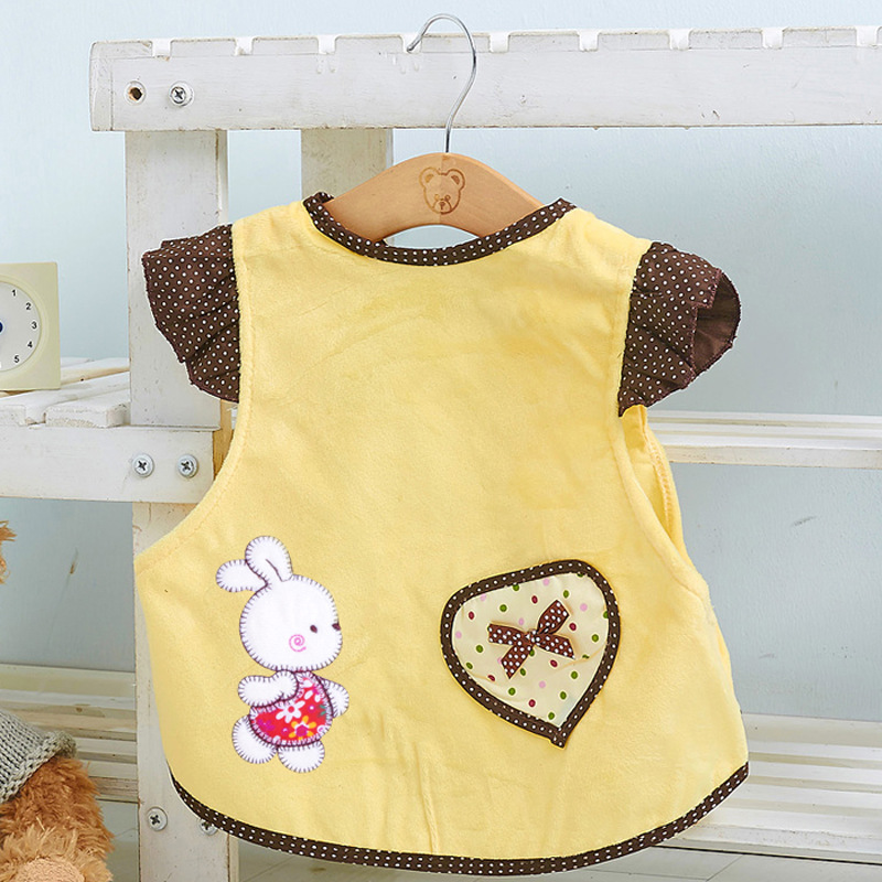 Velvet waterproof children's demi-season big eating bib for food for…