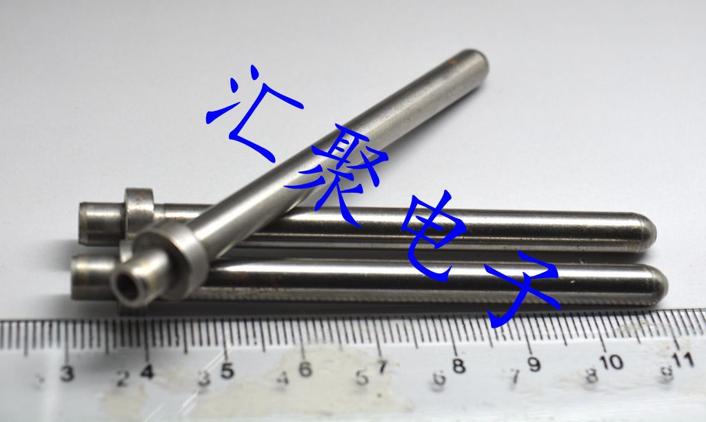 热处理加硬 8*80mm 轴承导柱 导柱 带法兰 一边圆头一边M4内牙