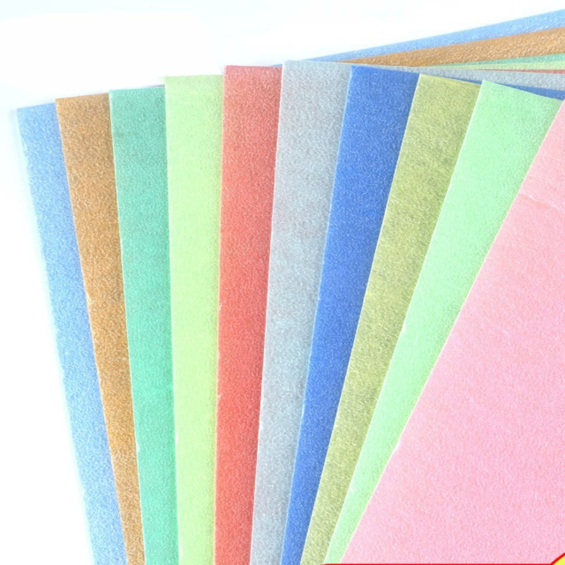 16K handmade blown plastic color blow molding paper DIY blow molding board handcrafted decorative paper 10 sheets per pack wholesale