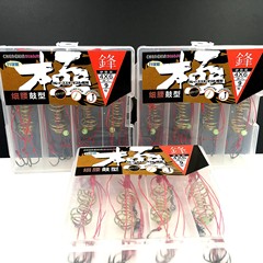 新品極鋒四組盒裝爆炸魚鈎水怪管付伊勢尼魚線假餌串鈎防掛炸彈鈎