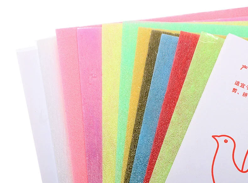 16K handmade blown plastic color blow molding paper DIY blow molding board handcrafted decorative paper 10 sheets per pack wholesale