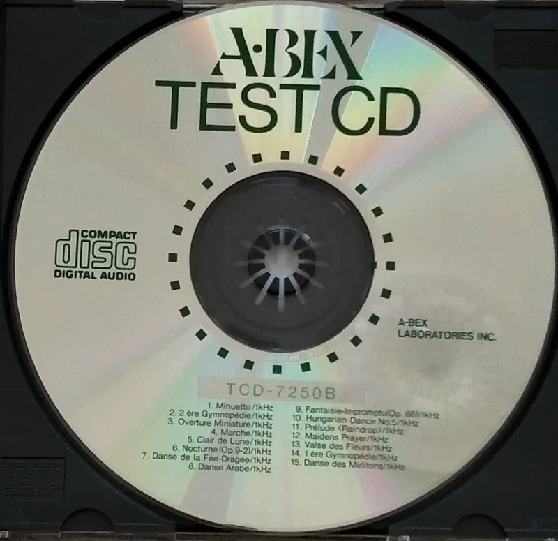 ABEX тестовый диск поставка ABEX TCD-7250B черная точка тест отпечатков пальцев