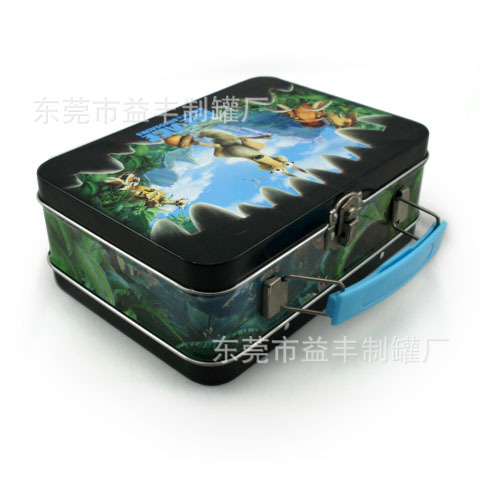 东莞马口铁盒厂家供应长方彩印礼品包装铁盒直销手挽铁盒