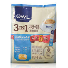 新加坡品牌OWL貓頭鷹三合一即溶咖啡45小包900g