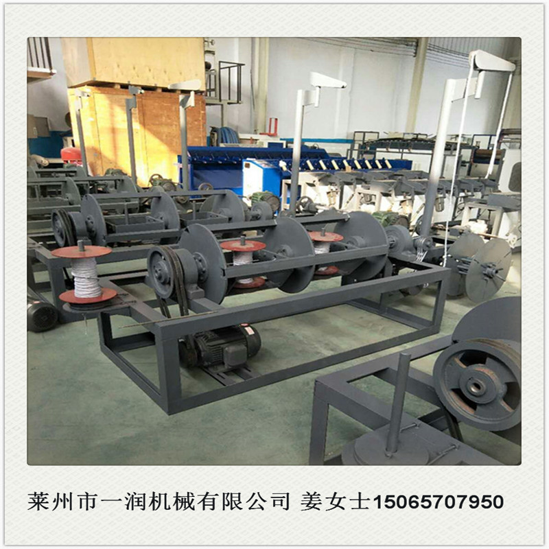 一润机械供打绳制绳机 废纸打包绳设备 黄金绳藤条布条打绳制绳机