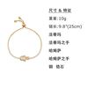 Foreign trade thermal selling Fatima hand jewelry inlaid stones bracelet Birthday exquisite gift bracelet wholesale brk45